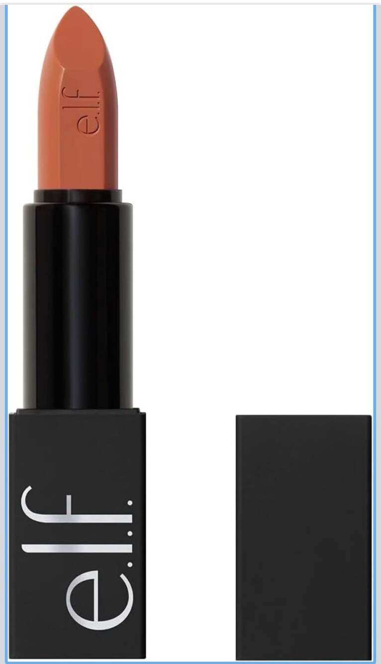 e.l.f. O Face Satin Lipstick No Doubt 0.13 oz Pink Brown